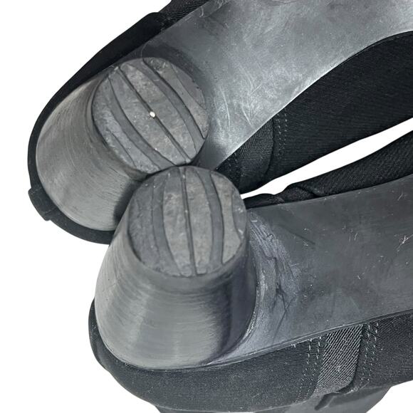 Stuart Weitzman Ankle Boots Women 6 3/4-7 Black Suede Stretch Block Heel Booties - Picture 12 of 16